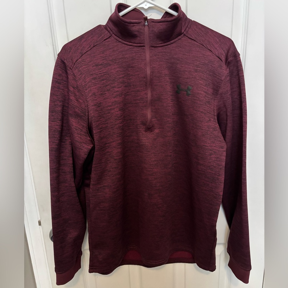 Under Armour Men’s Burgundy Quarter-Zip Pullover Size M